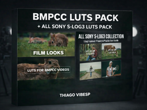 BMPCC 4K and 6K LUTs: 5 Cinematic Color Grading Presets + ALL Sony S-Log LUTs Pack