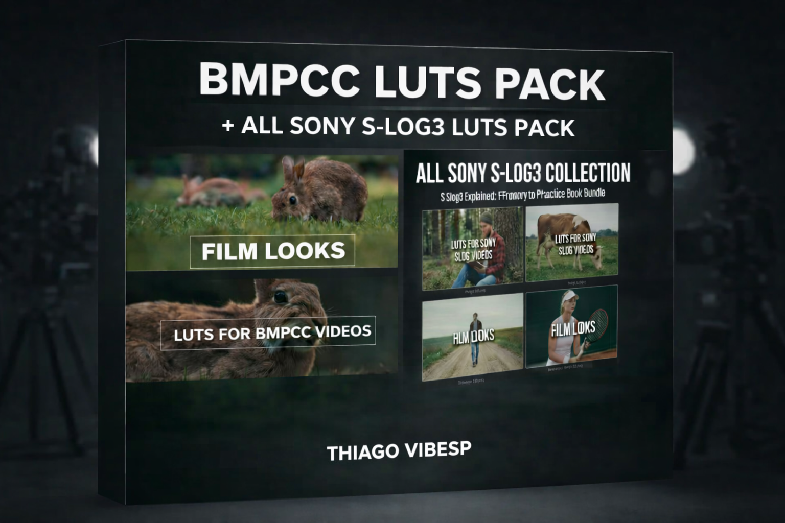 BMPCC 4K and 6K LUTs: 5 Cinematic Color Grading Presets + ALL Sony S-Log LUTs Pack