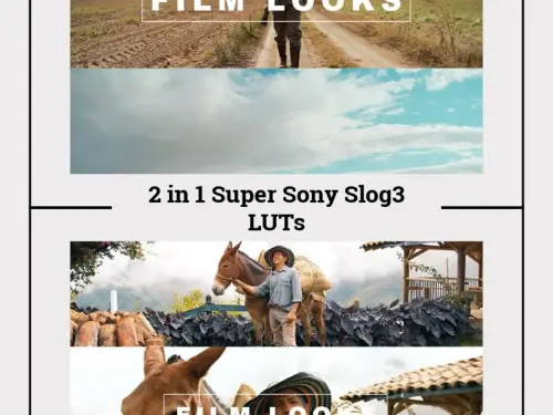 Sony S-Log3 LUTs 2-in-1 Super Pack | 8 Cinematic LUTs for Color Grading | Instant Download | Sony Slog3 Video LUT Bundle for Filmmakers