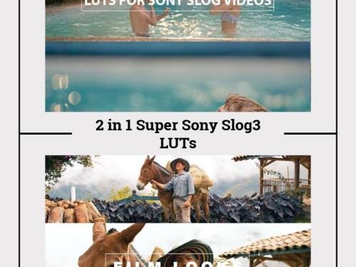 Sony S-Log3 LUTs 2-in-1 Super Pack | 9 Cinematic LUTs for Color Grading | Instant Download | Slog3 Video LUT Bundle for Filmmakers