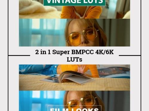BMPCC 4K & 6K ProRes/BRAW LUTs 2-in-1 Super Pack | 11 Cinematic LUTs for Color Grading | Instant Download | Video LUT Bundle